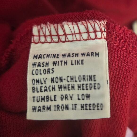 Polo Ralph Lauren Red Long Sleeve Men’s Polo Shirt XL Classic Fit Casual - Picture 6 of 9